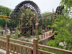 water wheel garden